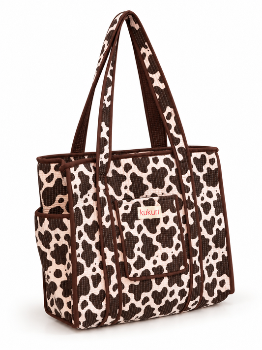 Cow print Large Tote bag