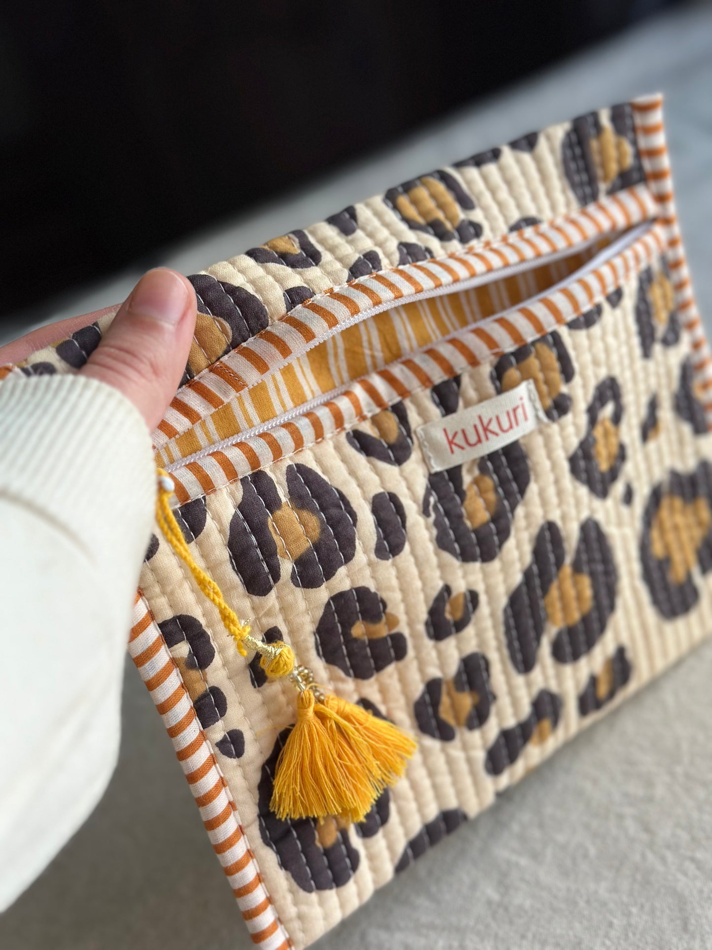 Leopard Print Envelope Pouch