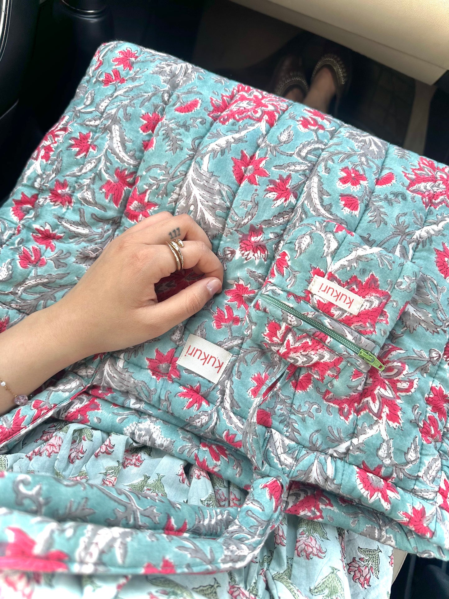 Floral Cotton Tote Bag