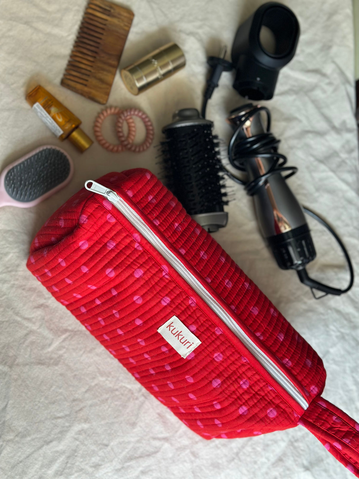 Red polka Dyson Bag