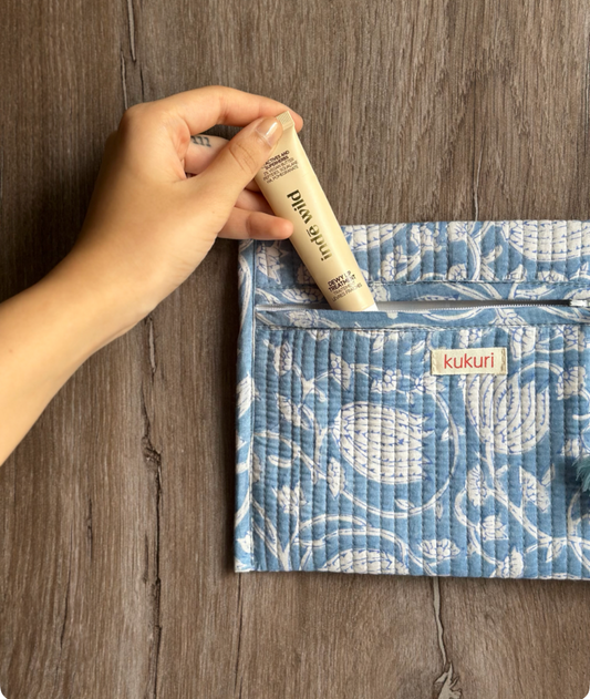 Cloud floral envelope pouch
