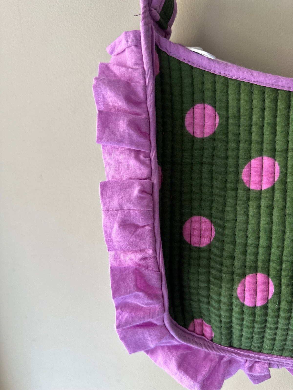 Ruffle Dottie Handbag