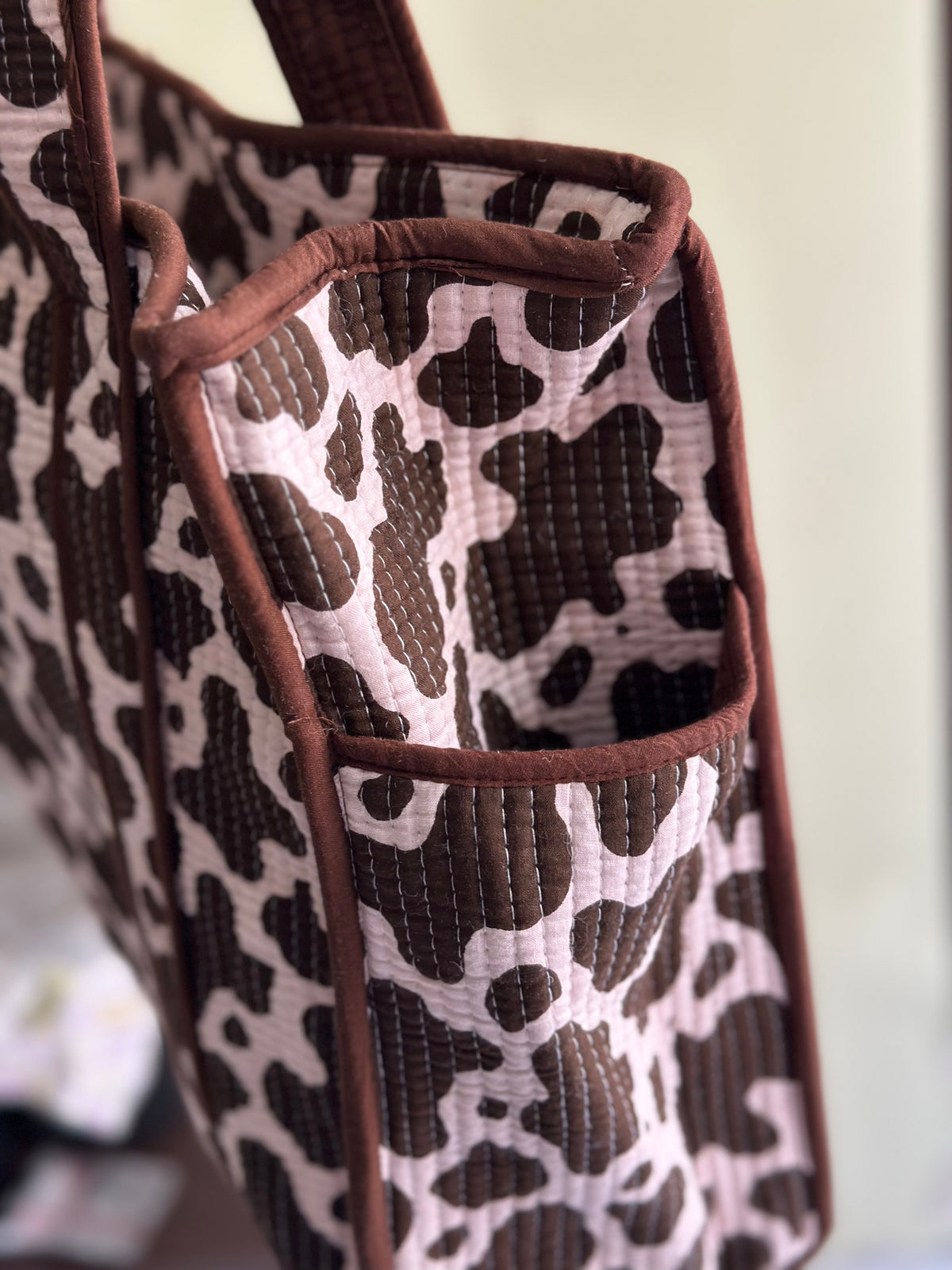 Cow print Large Tote bag