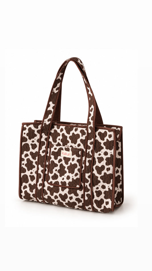 Cow print Large Tote bag