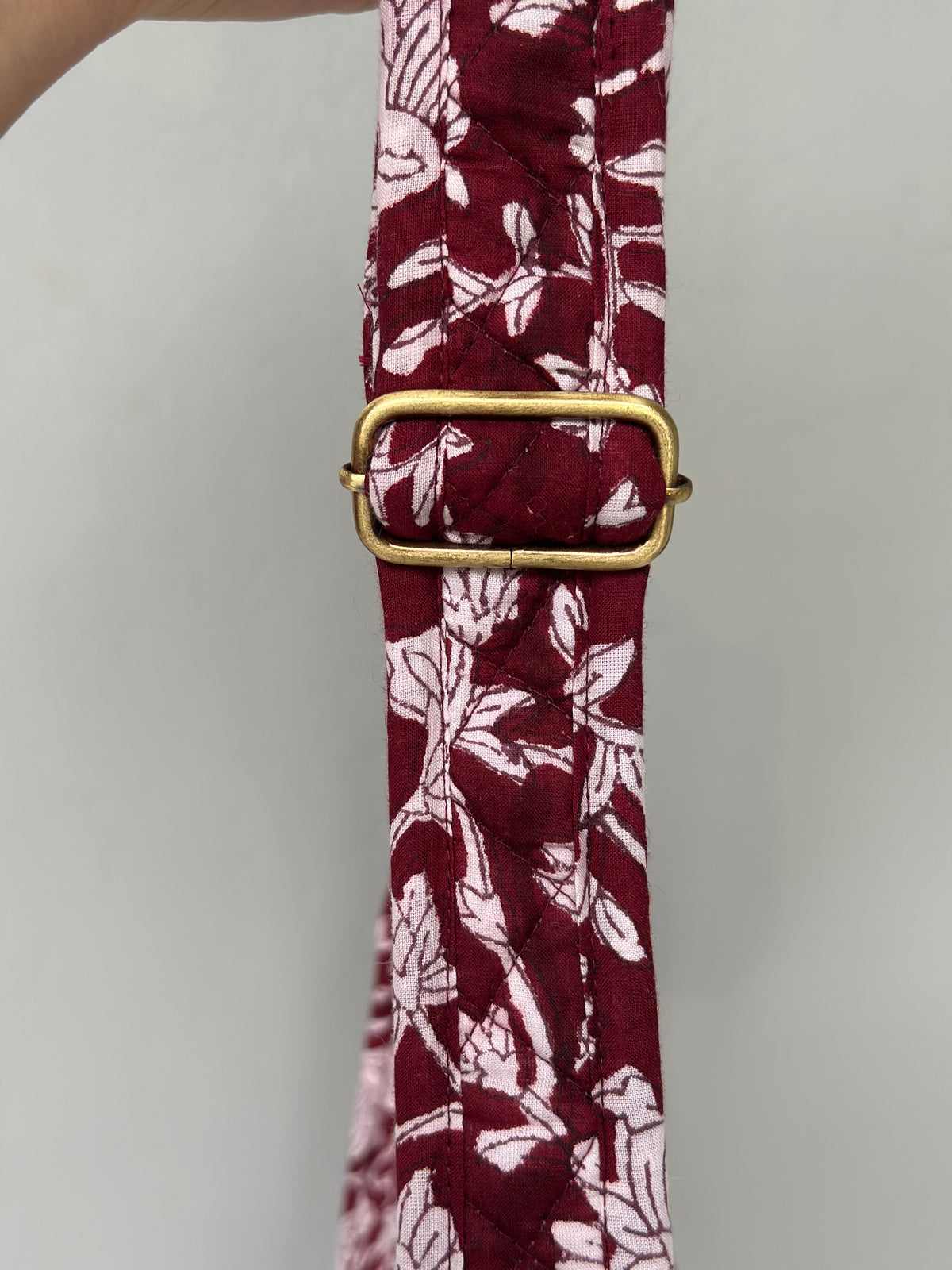 Maroon Floral Handbag