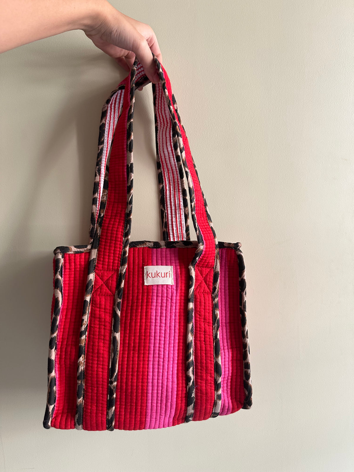 Leopard Stripes Mini Tote Bag