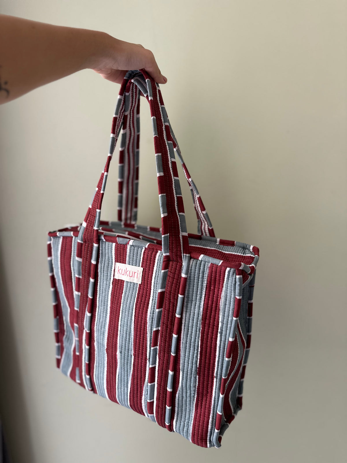 Stripes Large Tote Bag