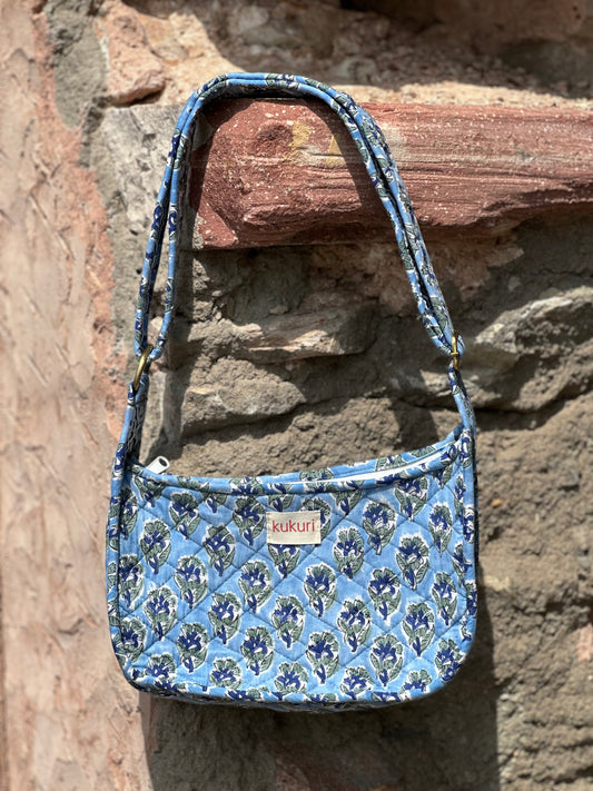 Blue Iris Handbag