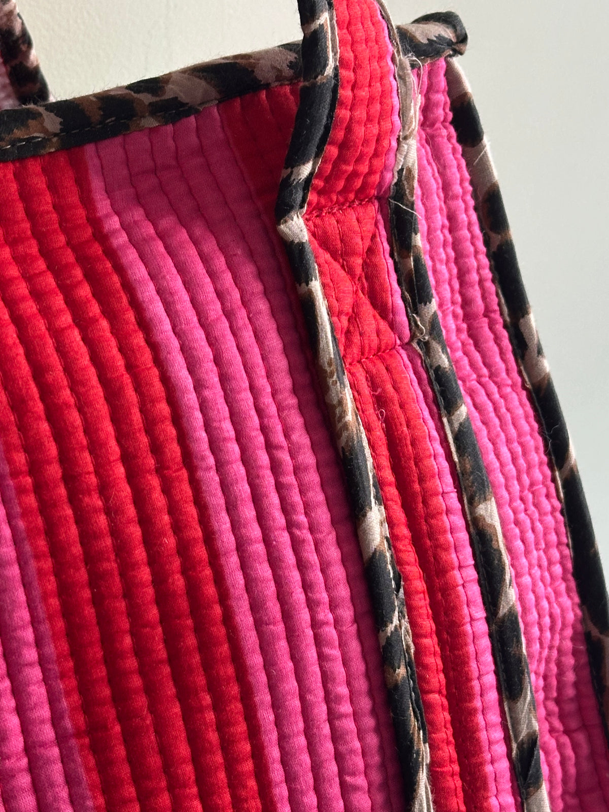 Leopard Stripes Mini Tote Bag