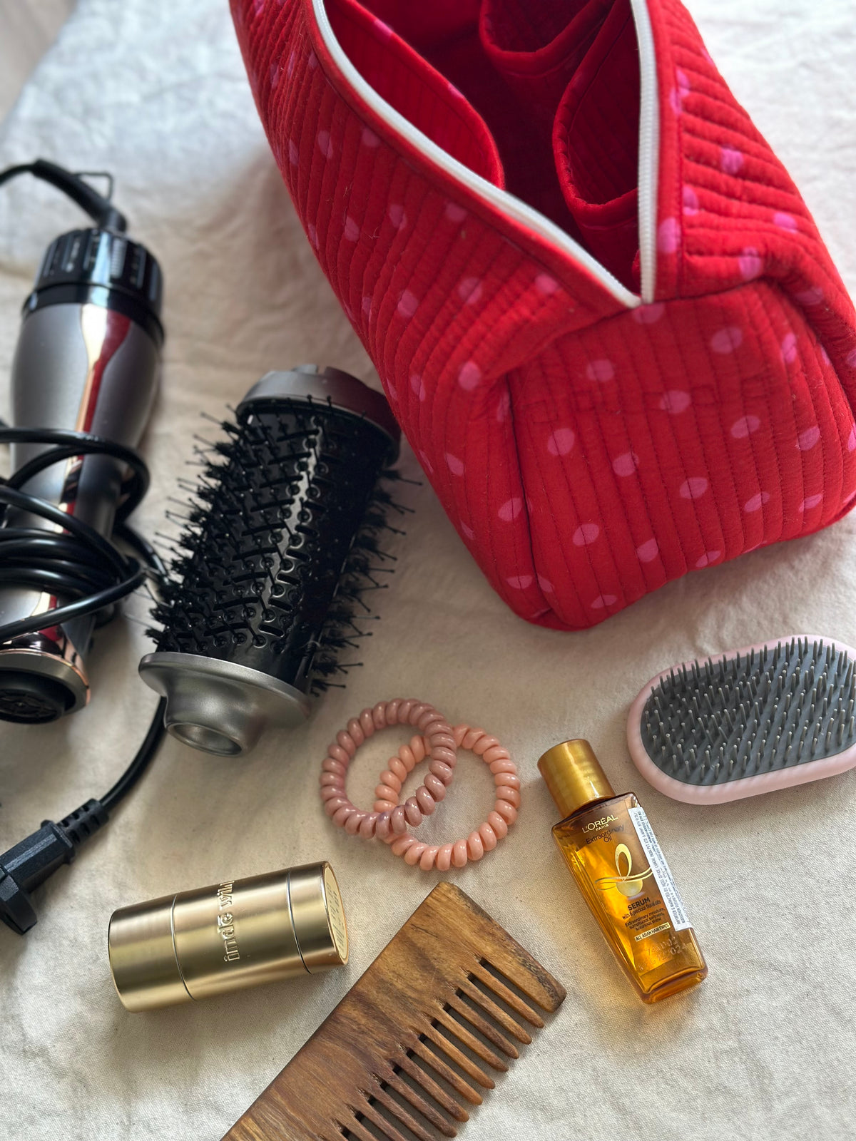 Red polka Dyson Bag