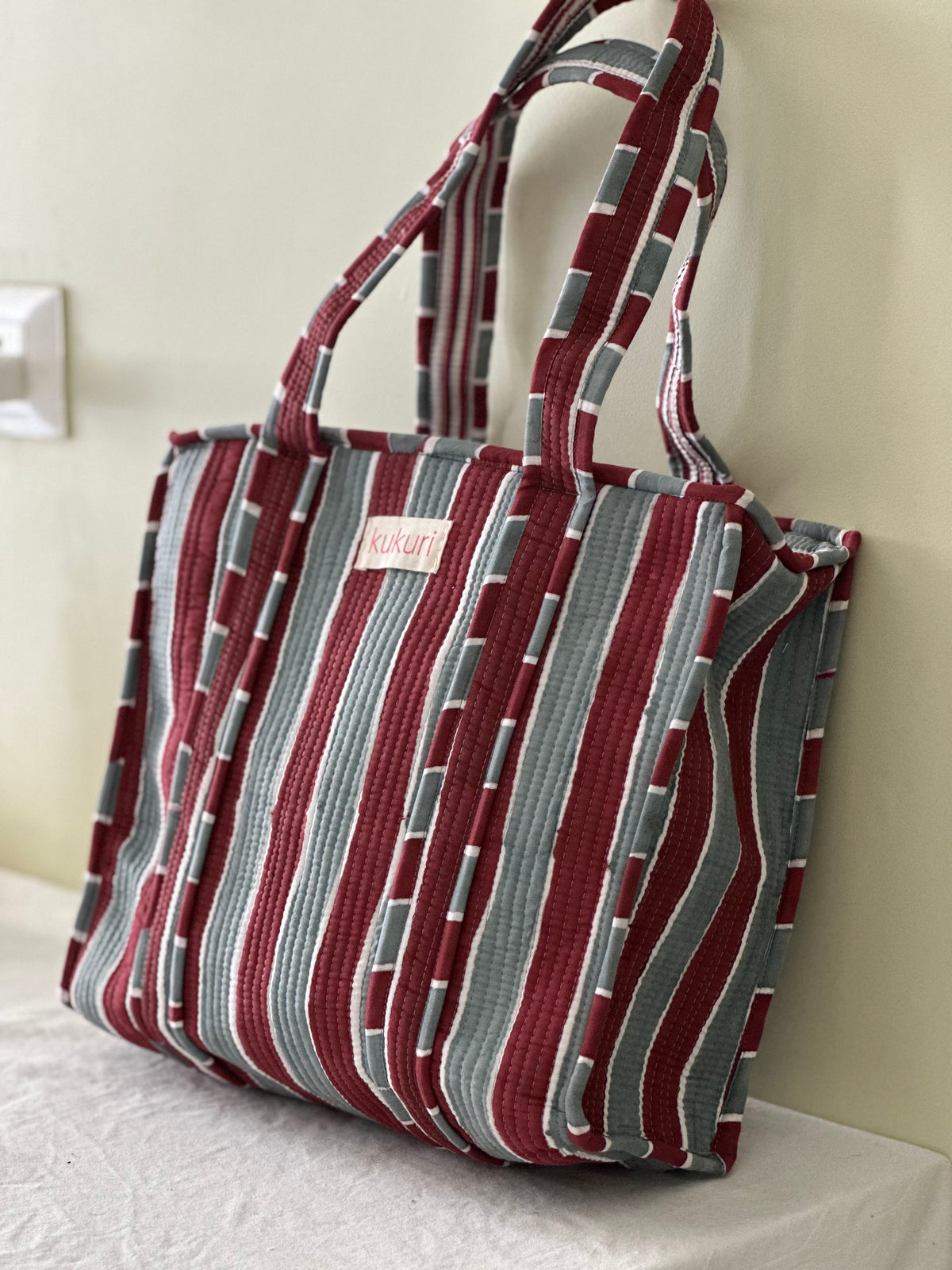 Stripes Large Tote Bag