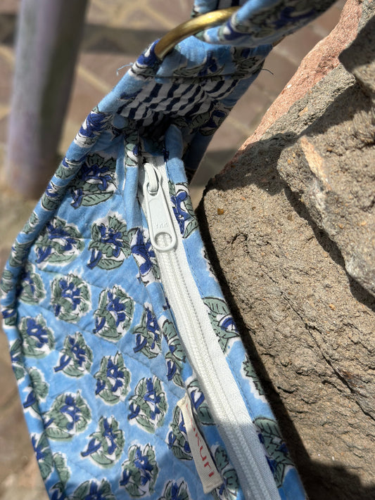 Blue Iris Handbag