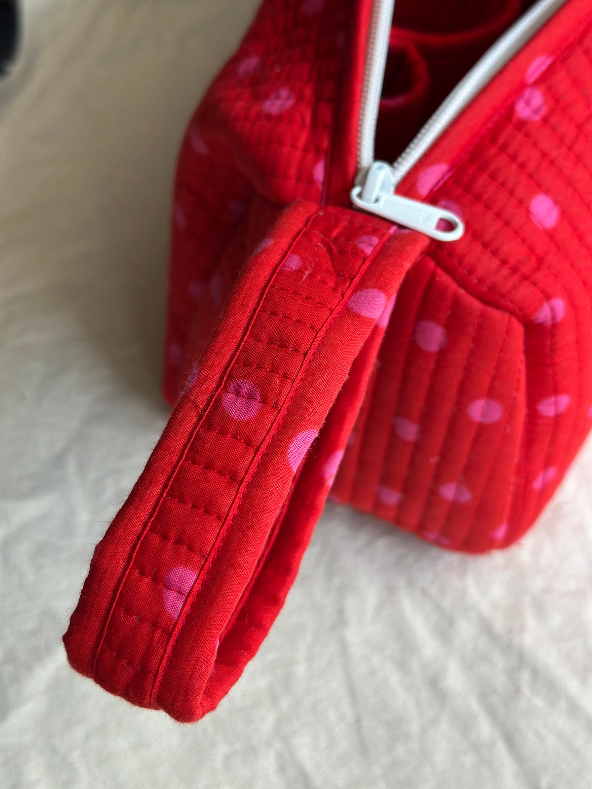 Red polka Dyson Bag
