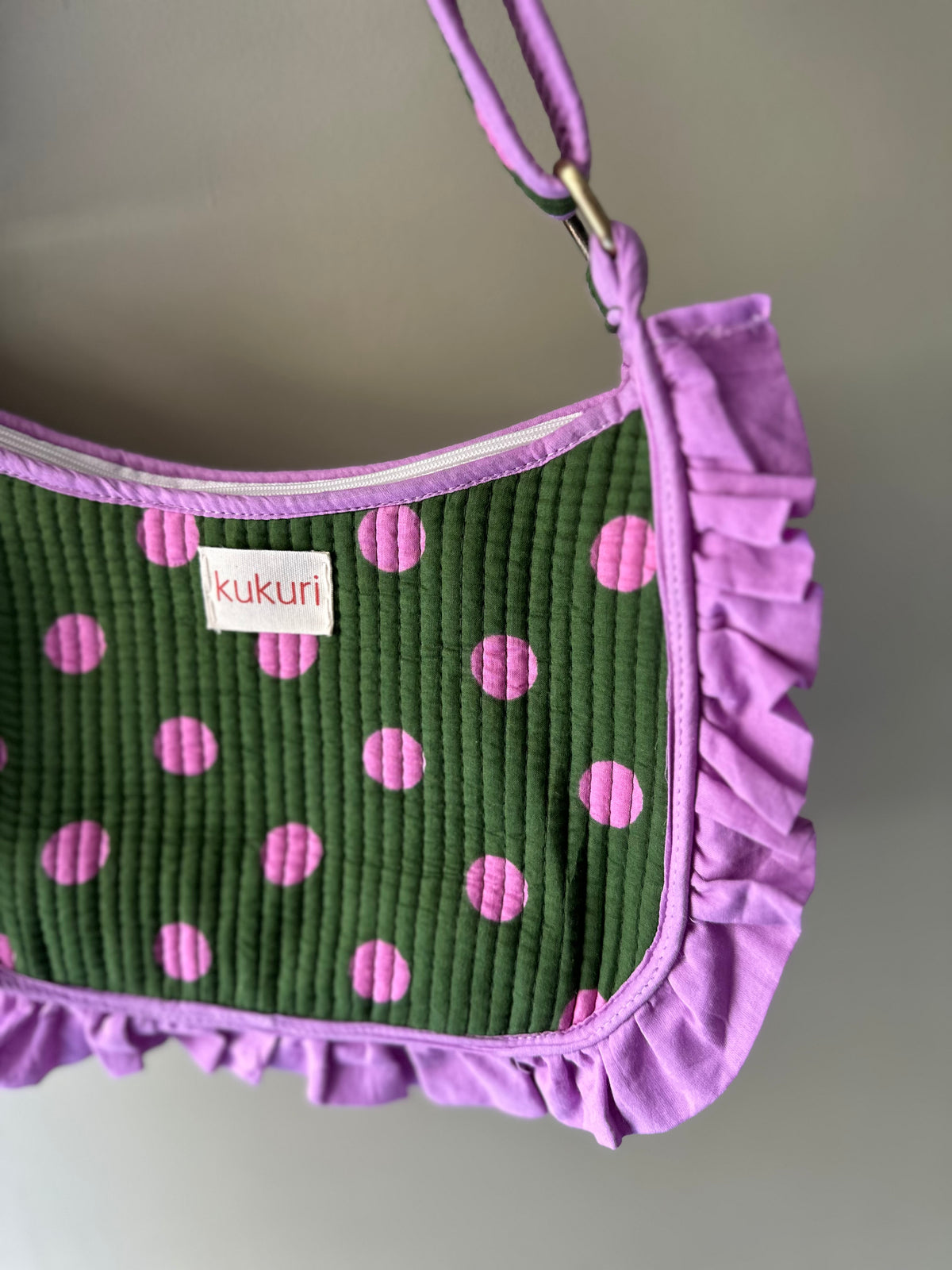 Ruffle Dottie Handbag