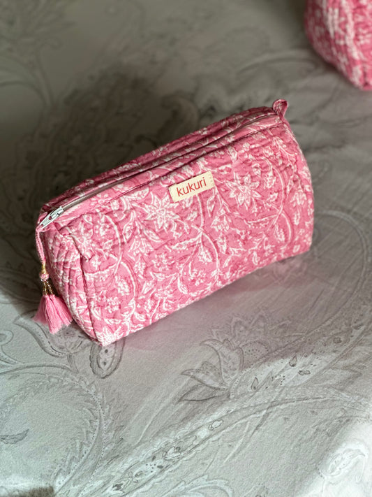 Pink Floral Small Pouch