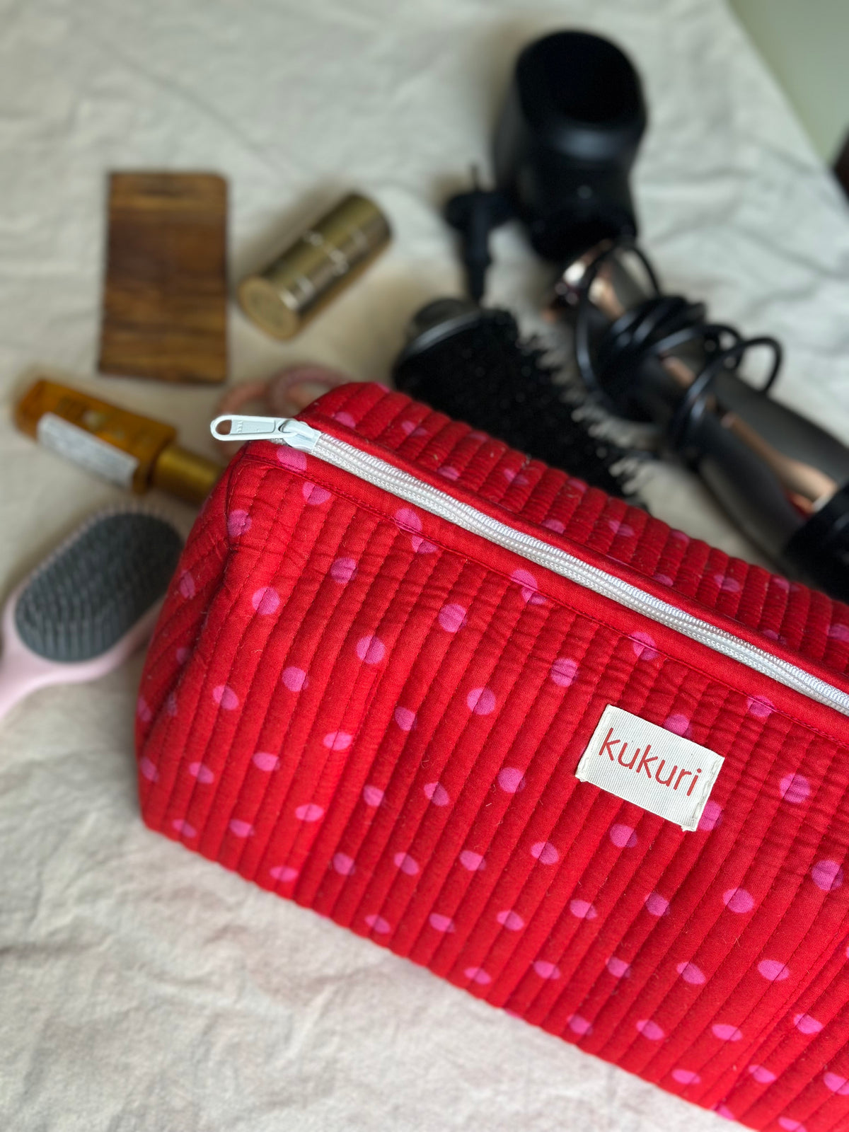 Red polka Dyson Bag