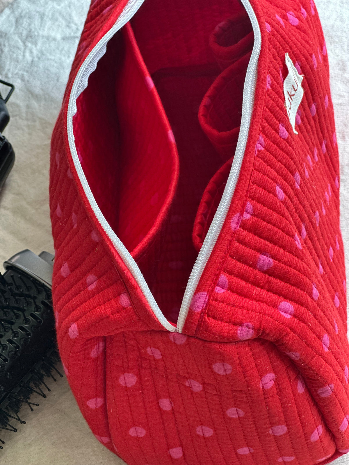 Red polka Dyson Bag