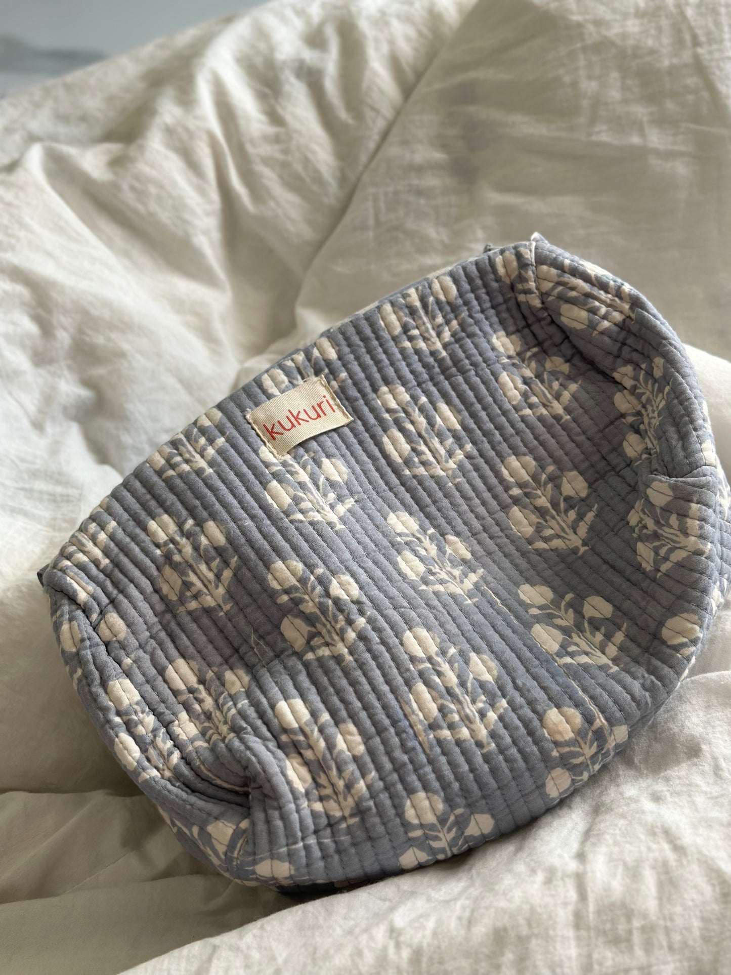 Dusty blue Large pouch