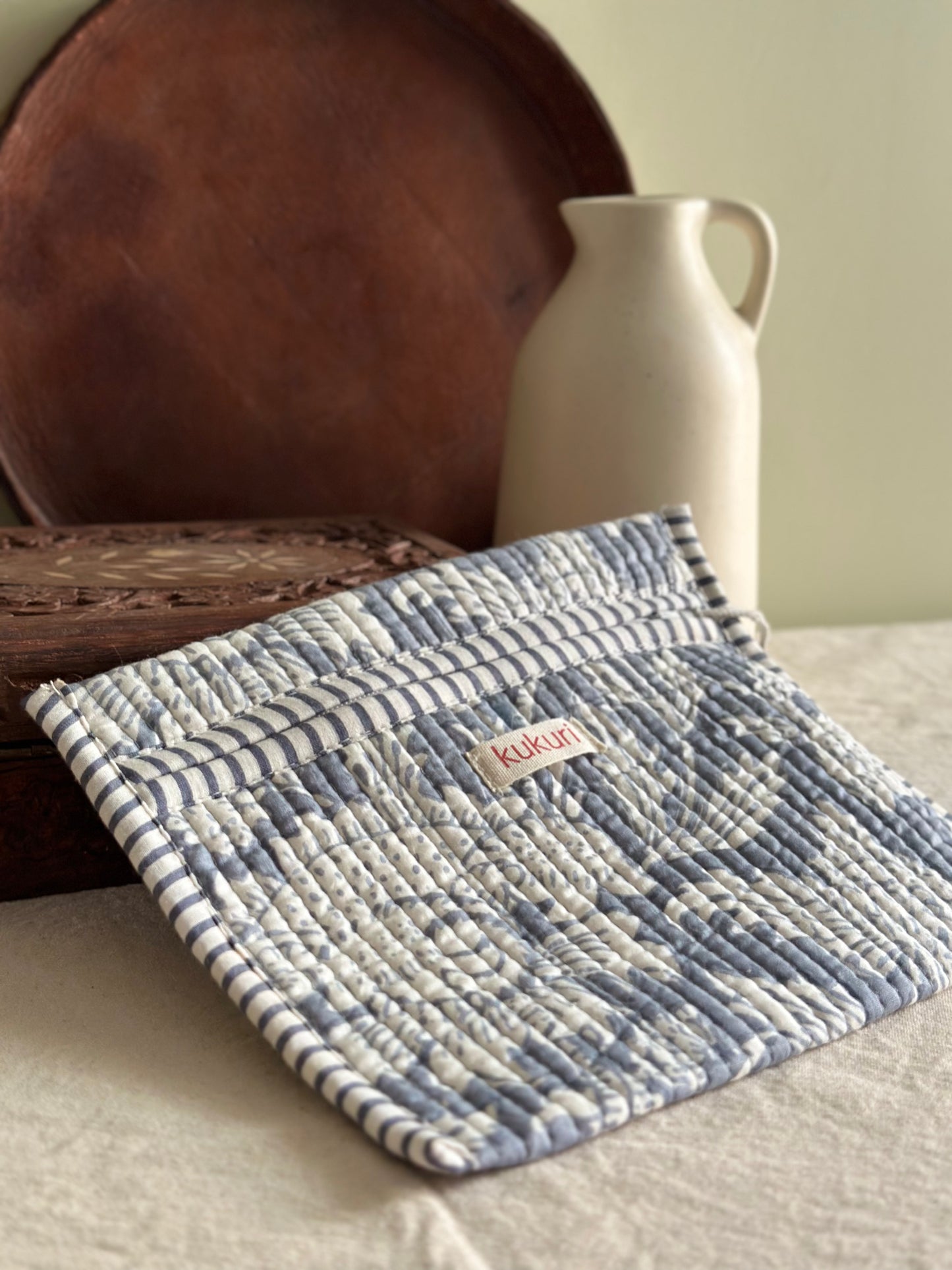 Dusty Blue Envelope Pouch