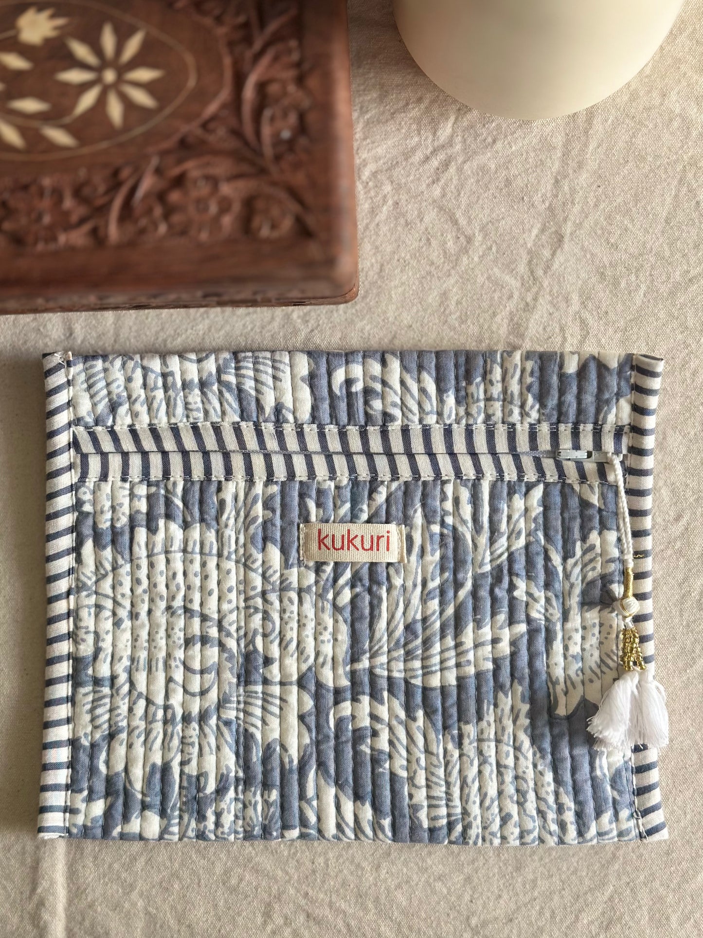 Dusty Blue Envelope Pouch