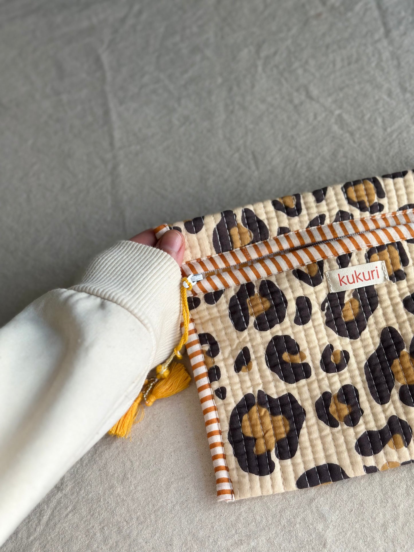 Leopard Print Envelope Pouch
