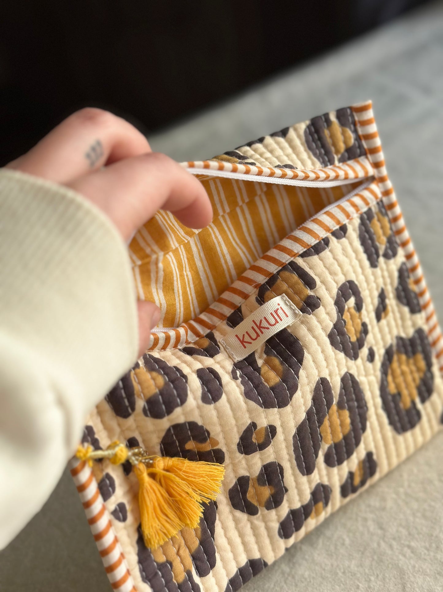 Leopard Print Envelope Pouch
