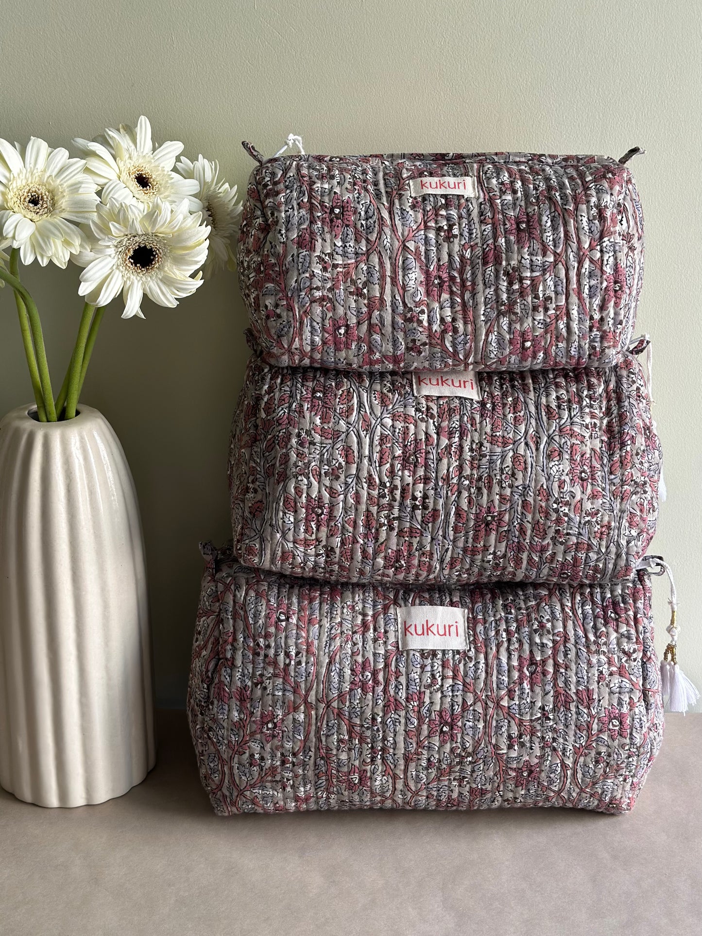 Heritage Floral Pouch (Set of 3)