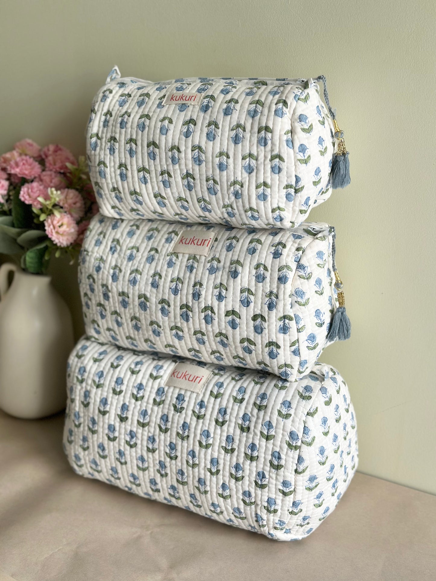 Classic Boti Print Pouches (Set of 3)