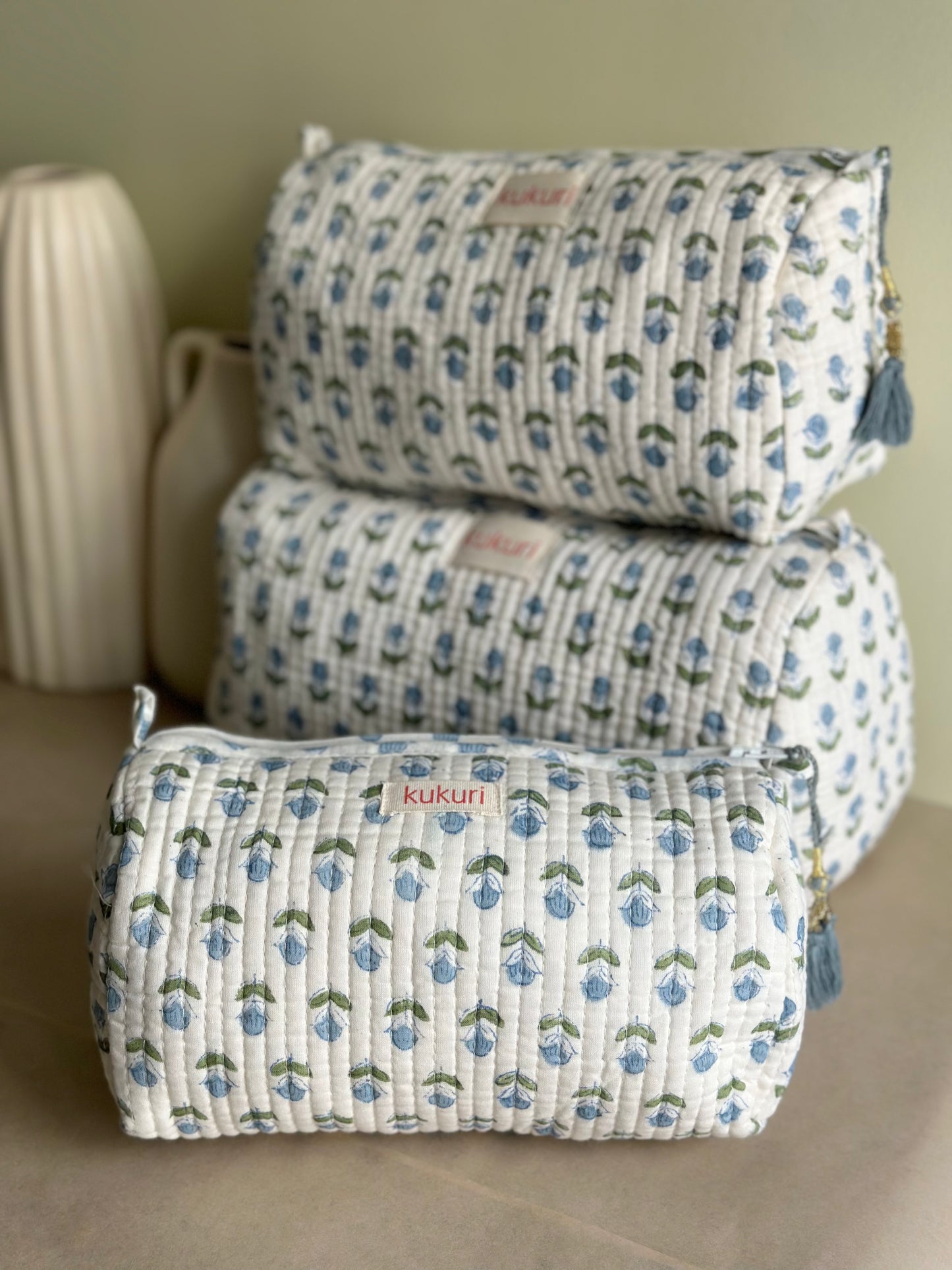 Classic Boti Print Pouches (Set of 3)