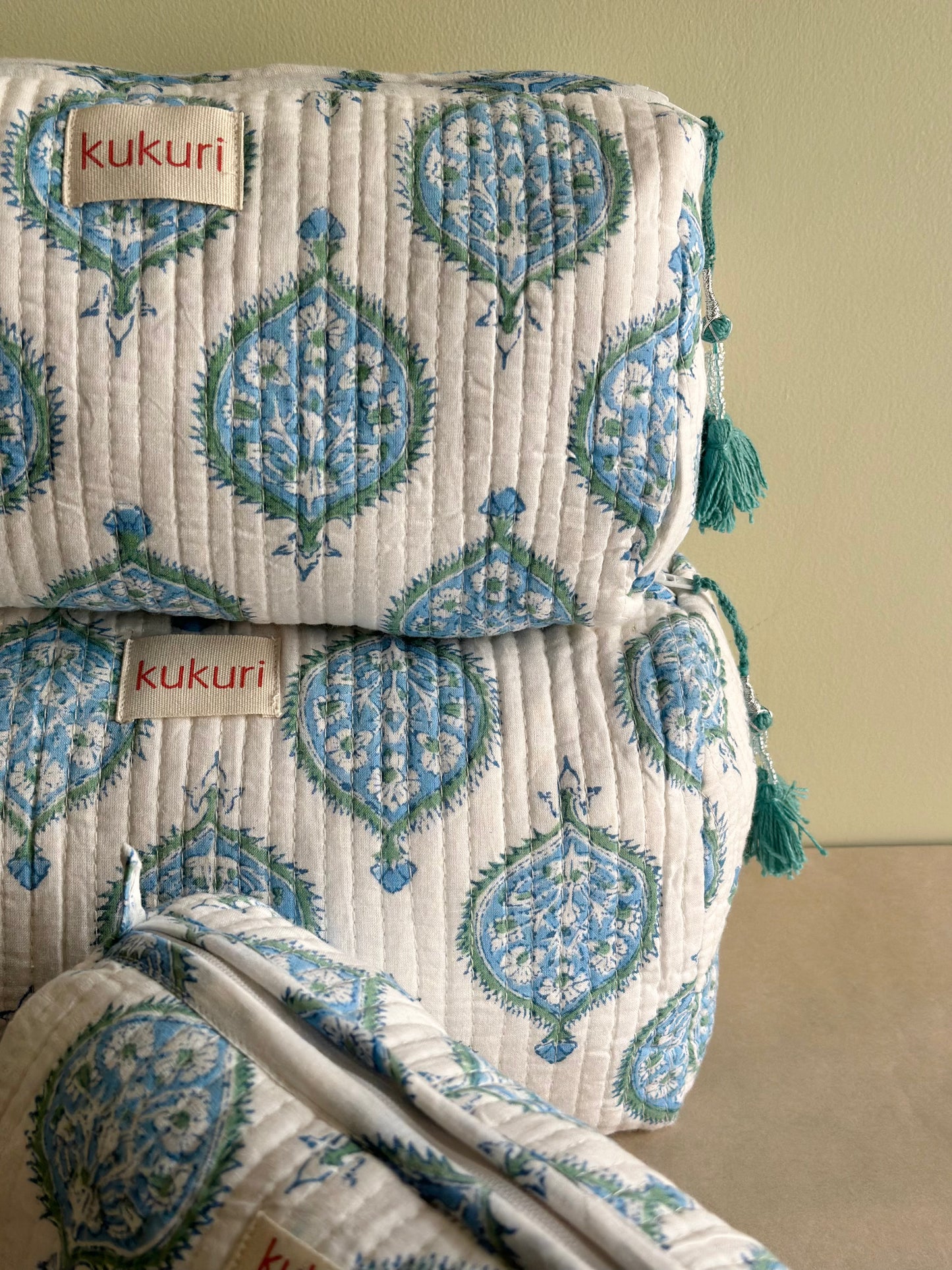 Heritage Buta Print Pouch (Set of 3)
