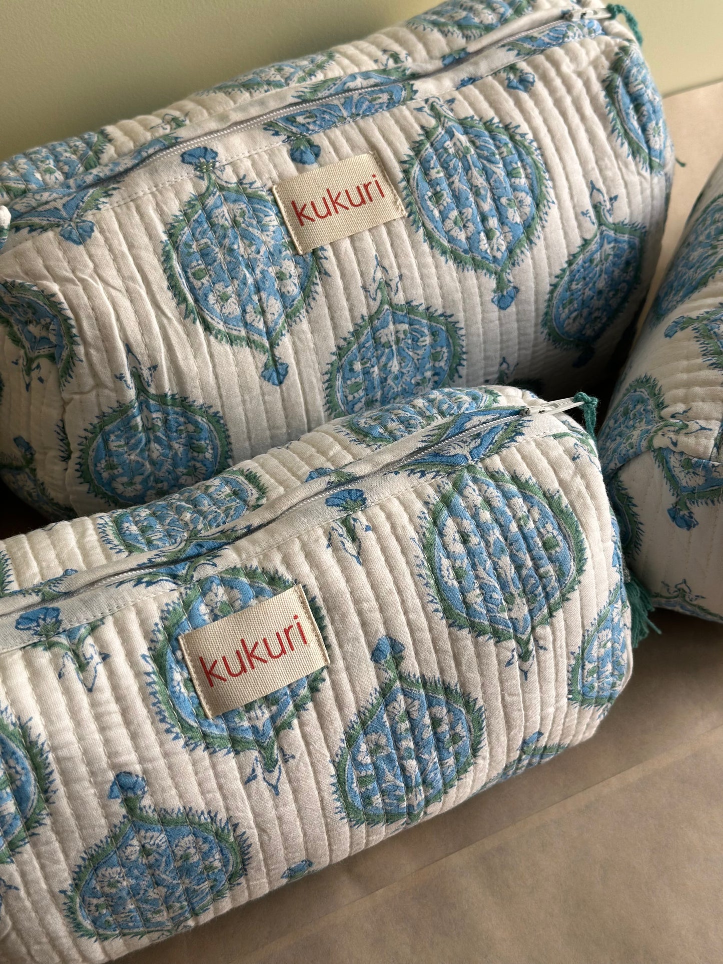 Heritage Buta Print Pouch (Set of 3)