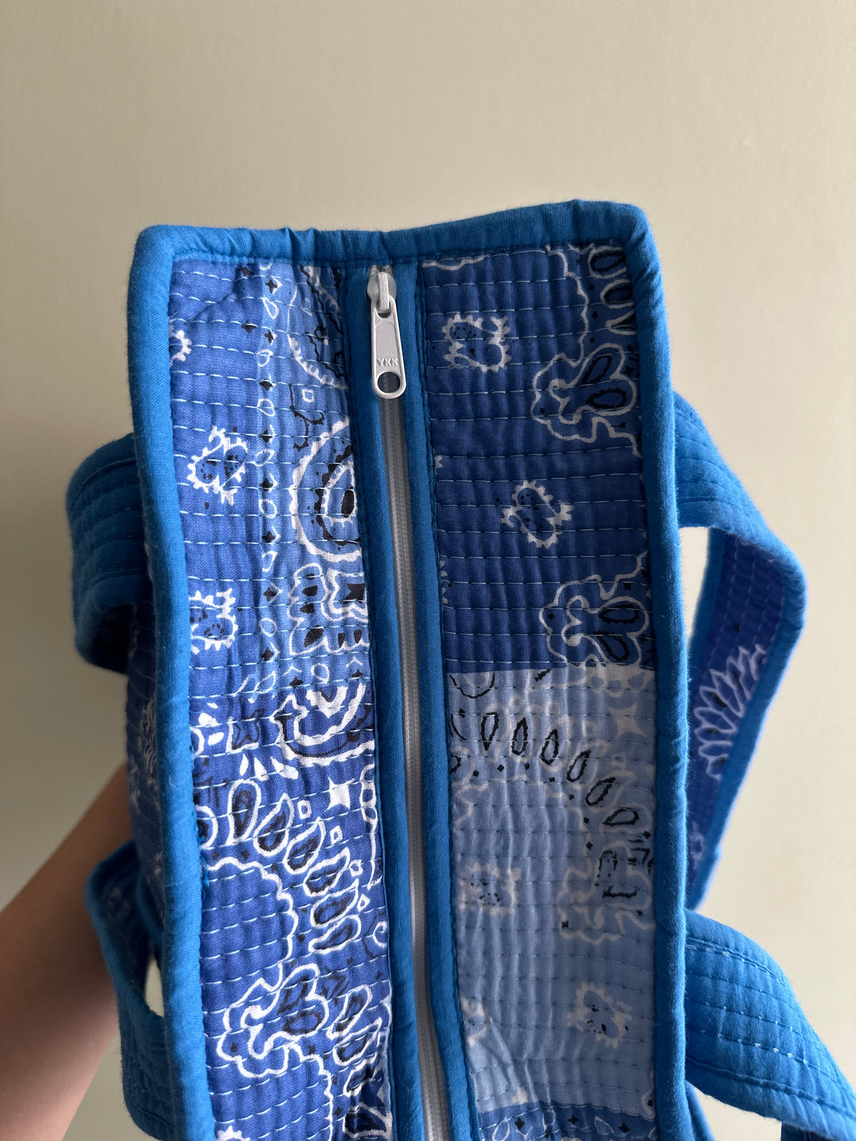 Blue Paisley Mini tote bag